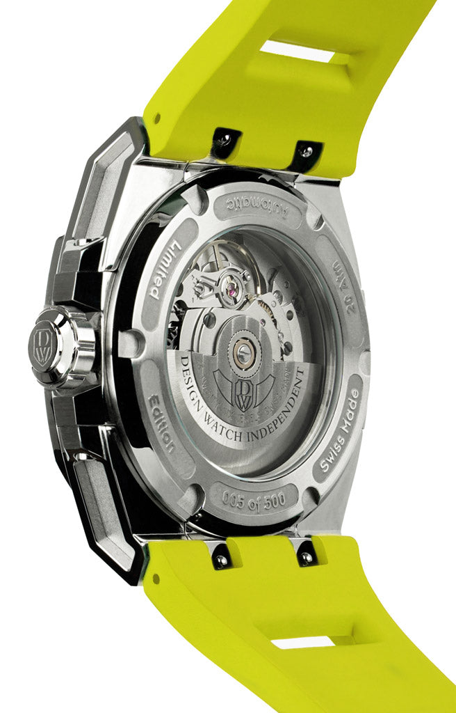 Montre DWISS M3S-yellow-rubber montre automatique