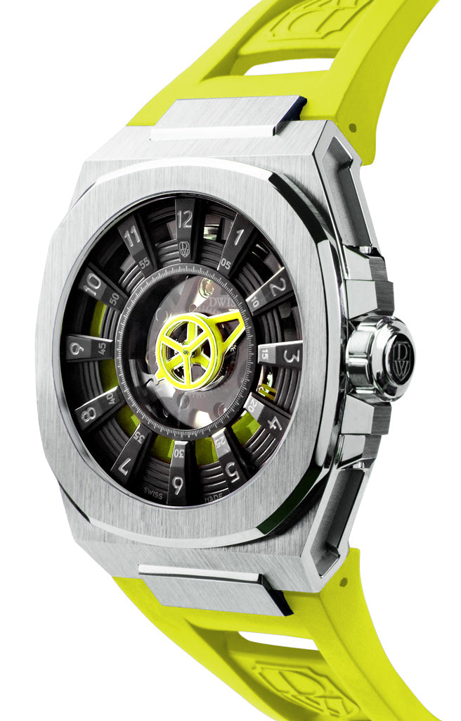 Montre DWISS M3S-yellow-rubber montre automatique